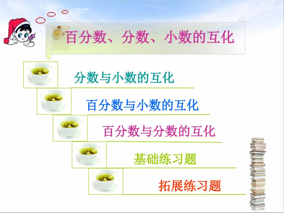 人教版小学数学 百分数和分数、小数的互化._第2页