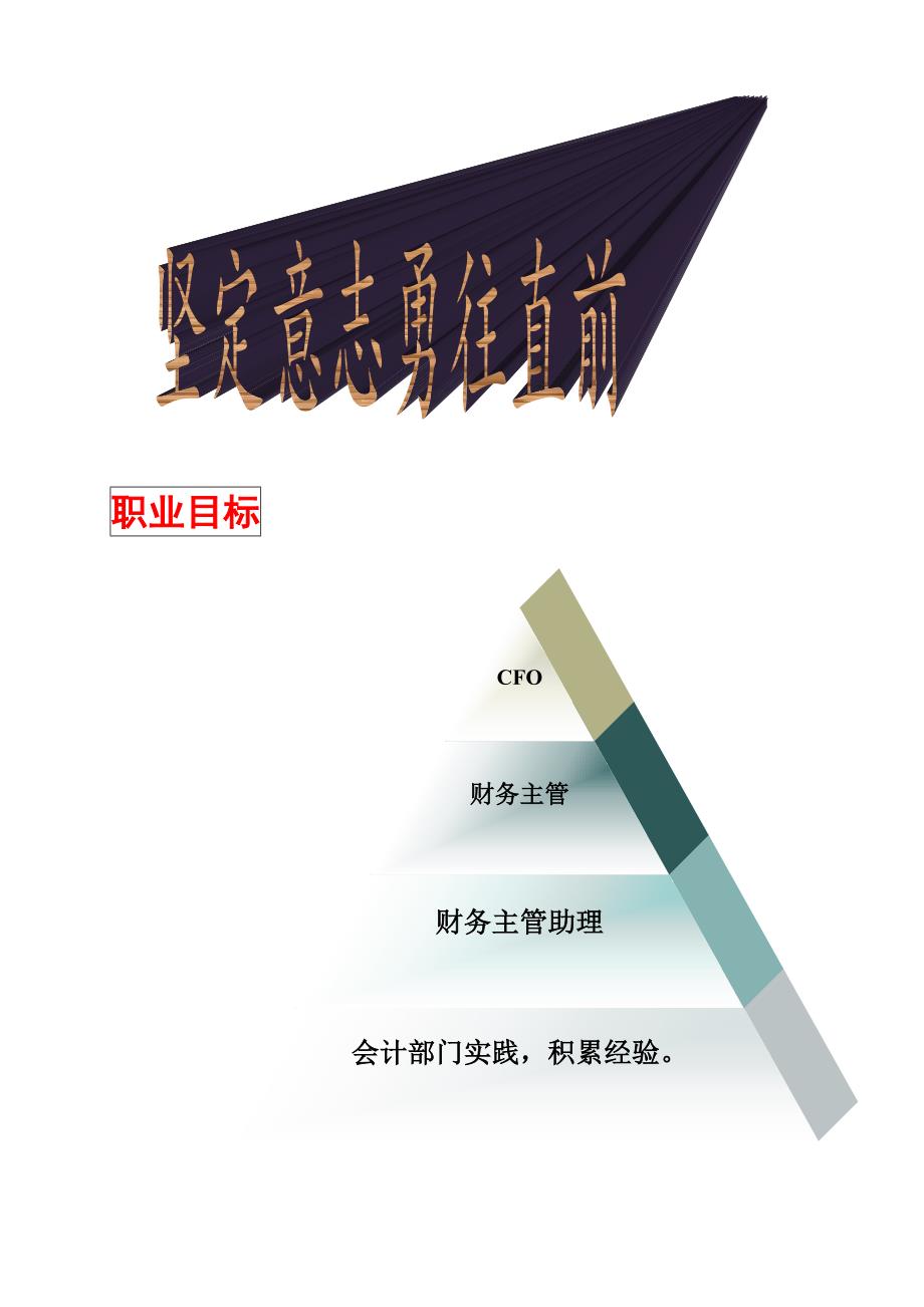 大学生职业规划书框架模板(仅供参考)_第2页