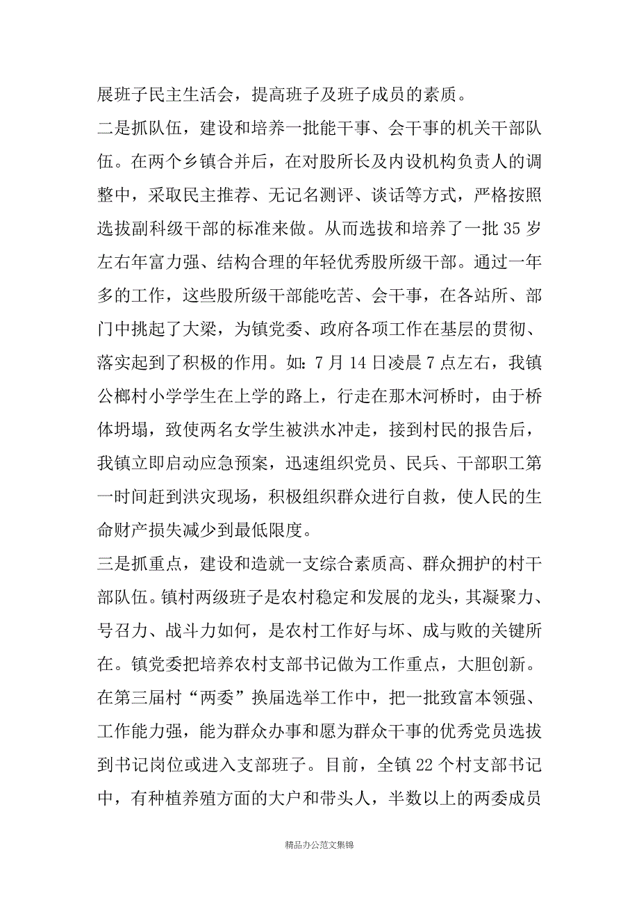 镇农村党建工作情况汇报_第4页