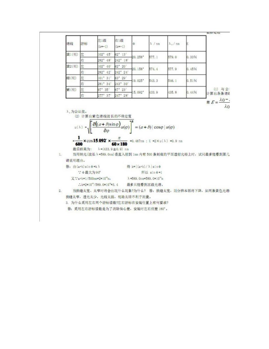 大学物理实验报告答案大全(实验数据..._第3页