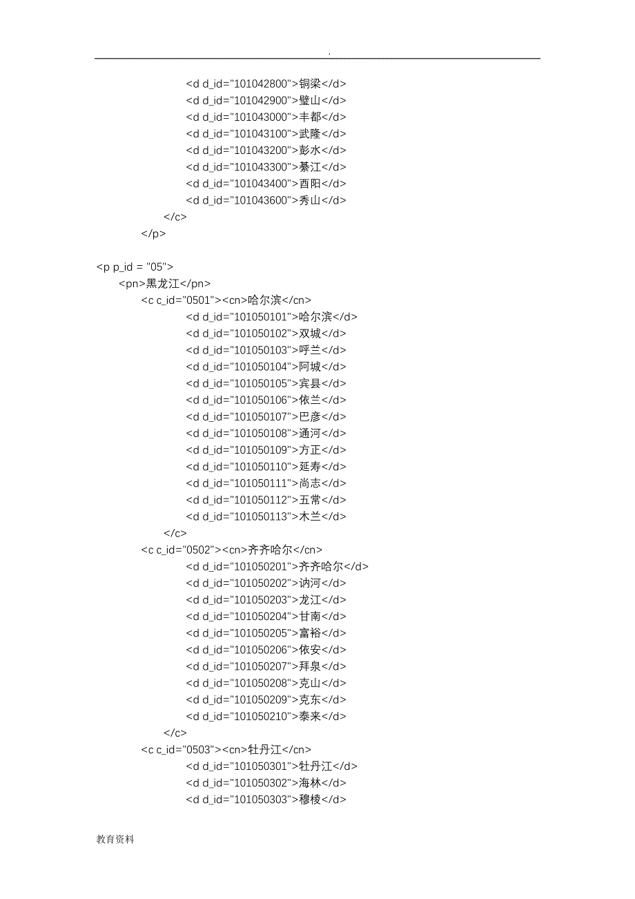 天气网城市代码(XML格式)_第3页