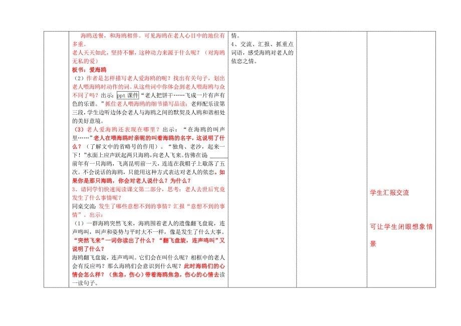 人教版六年级上册语文第七单元电子备课_第5页