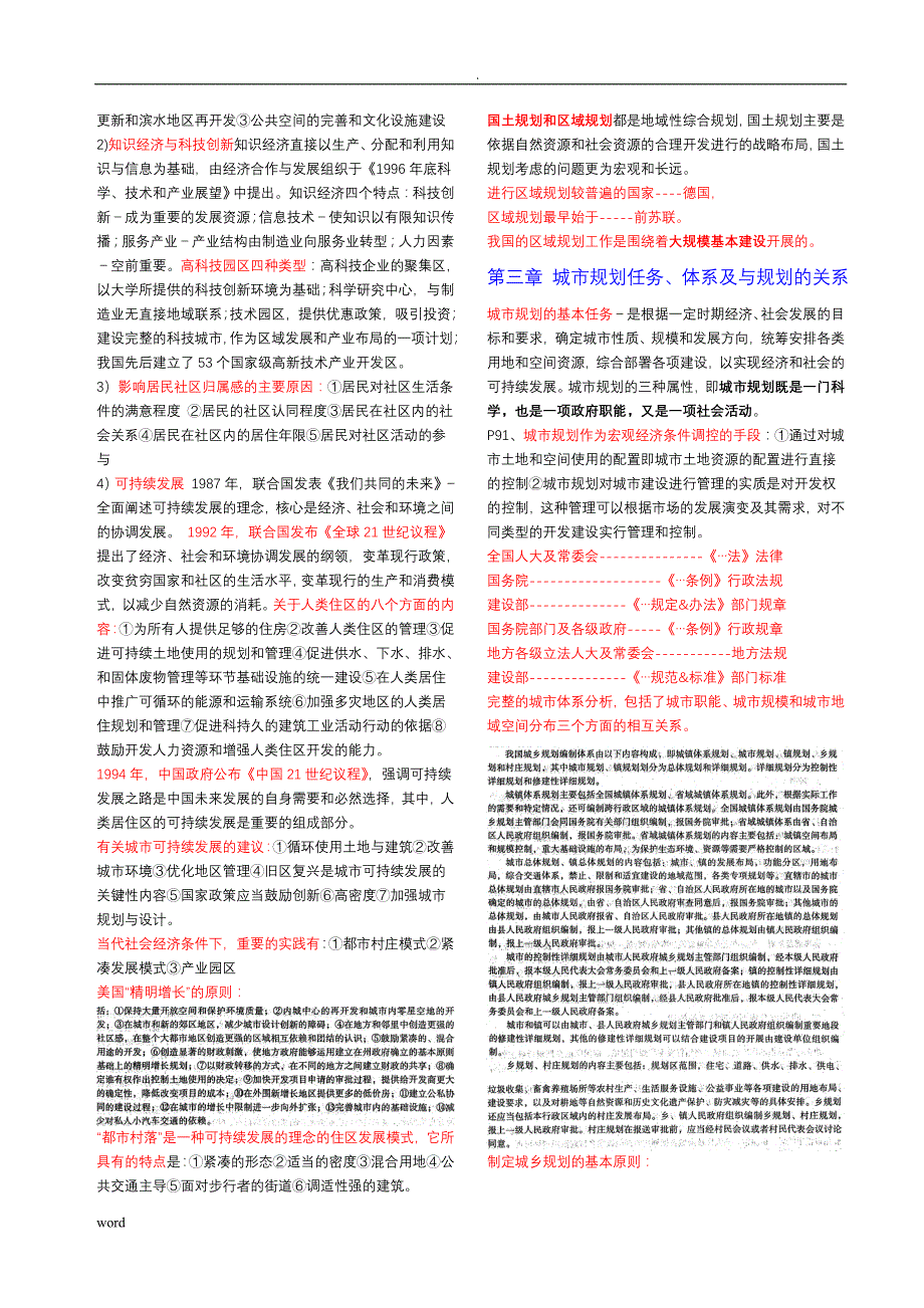 注册城市规划师-背熟必过系列之规划原理_第4页