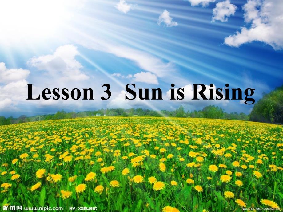 冀教版八年级下册lesson3_The_Sun_Is_Rising_第4页