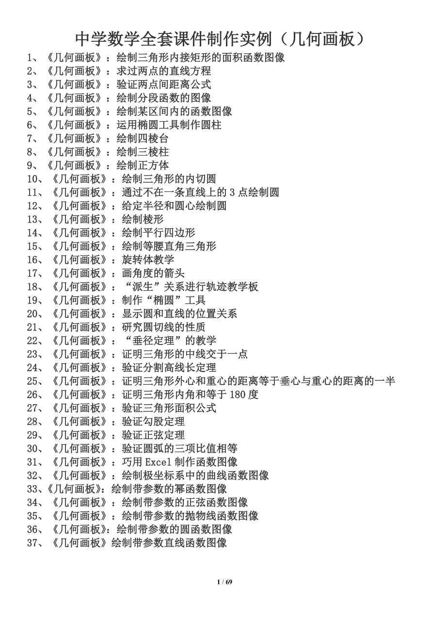 中学数学全套课件制作实例(修改)_第1页