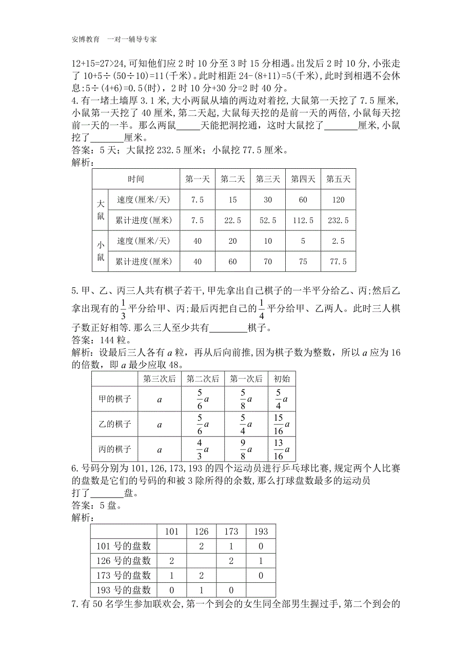 小学三年级奥数题(经典)_第2页