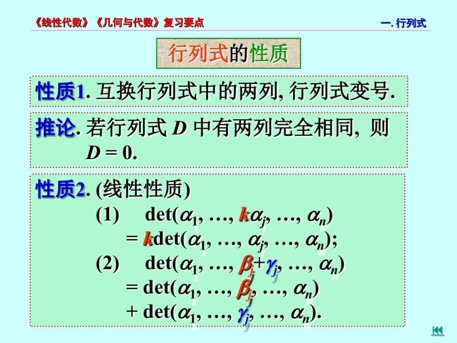 东南大学《线性代数》《几何与代数》复习要点_第5页