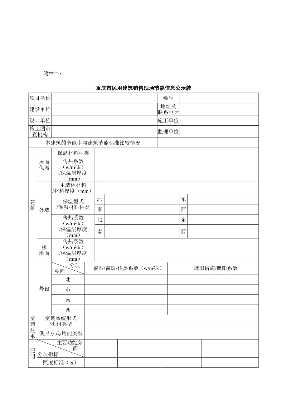 重庆市建筑节能公示牌_第2页