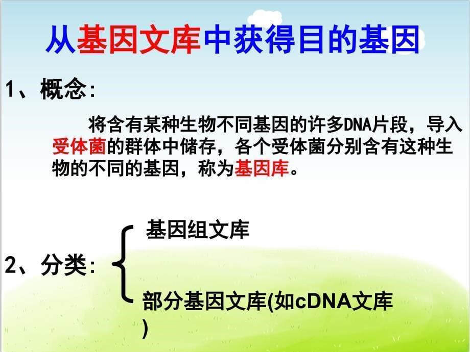 基因工程的基本操作程序PPT(共 37张)_第5页