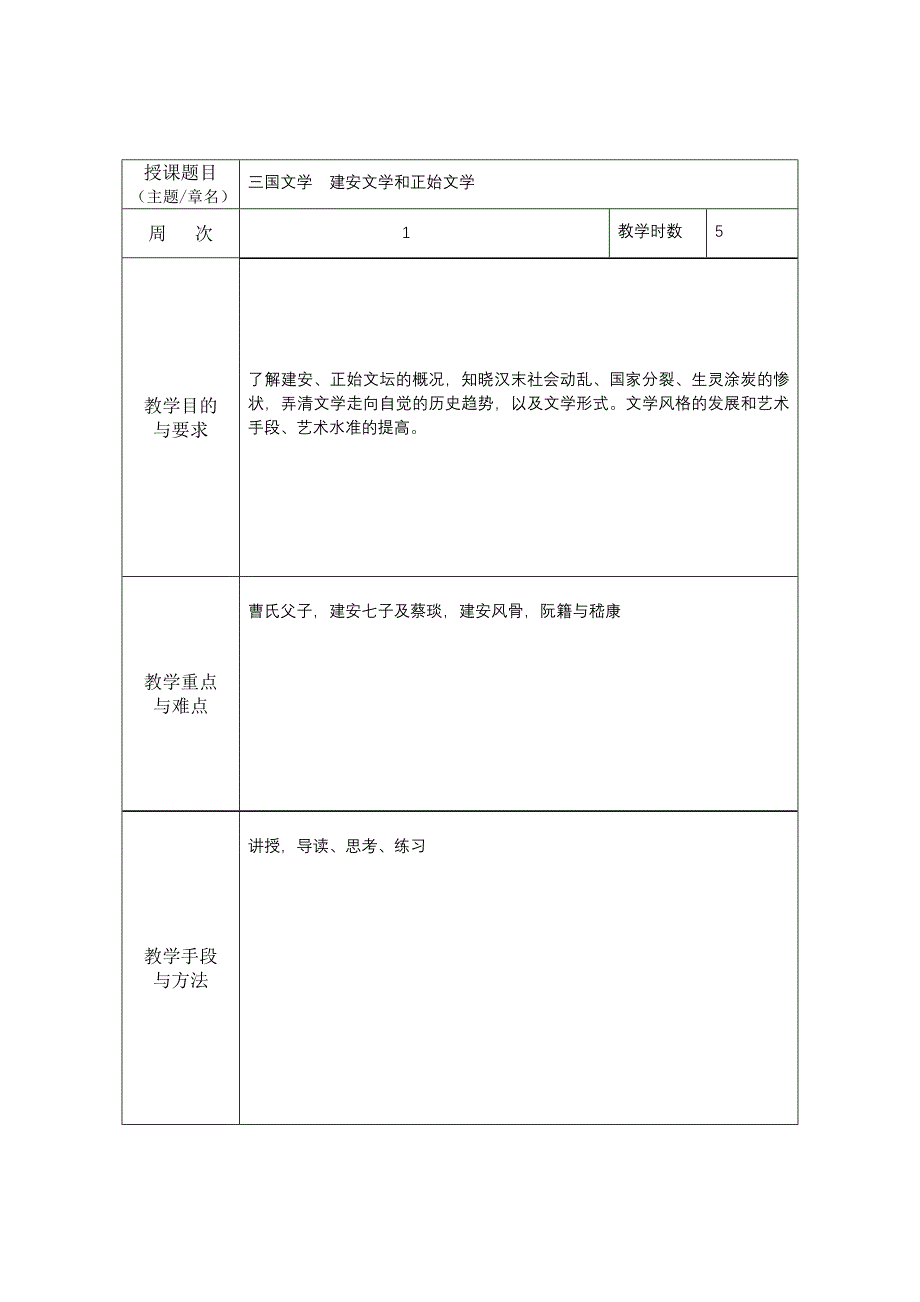 中国古代文学本科教案_第2页