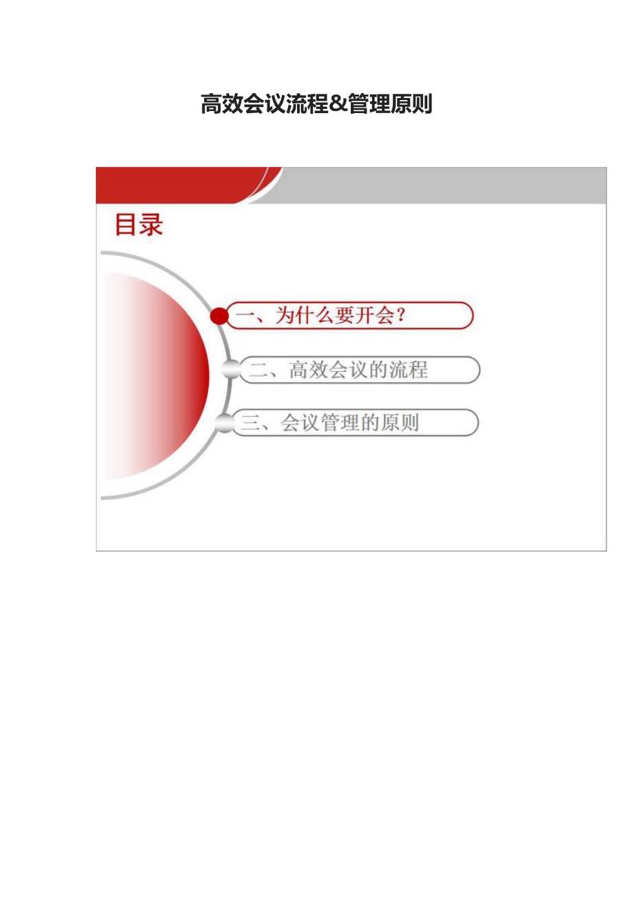 高效会议流程&管理原则_第1页