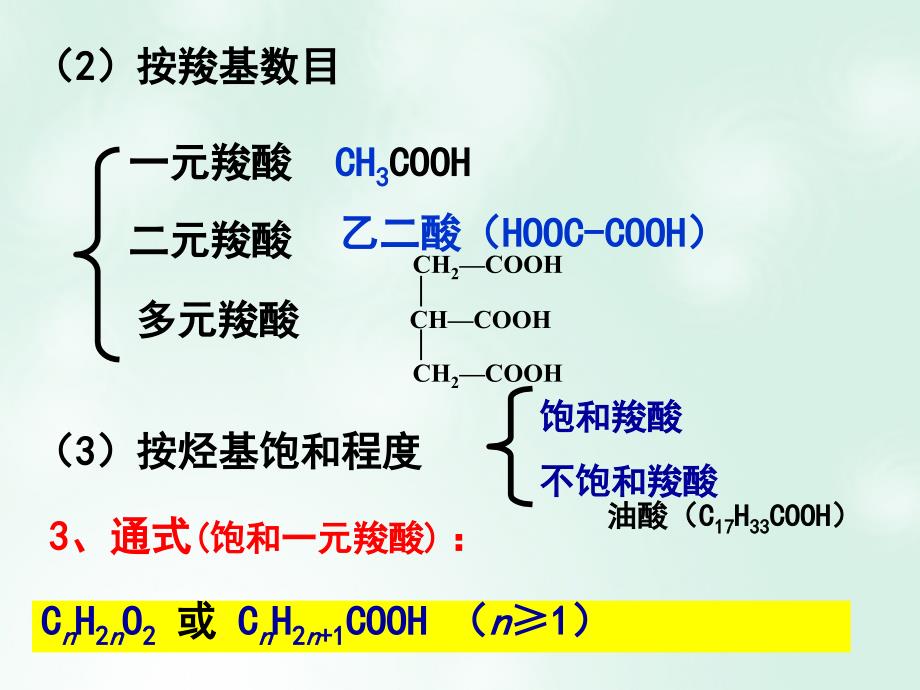 2019高中化学 3.3.1 羧酸课件 新人教版选修5教学资料_第4页