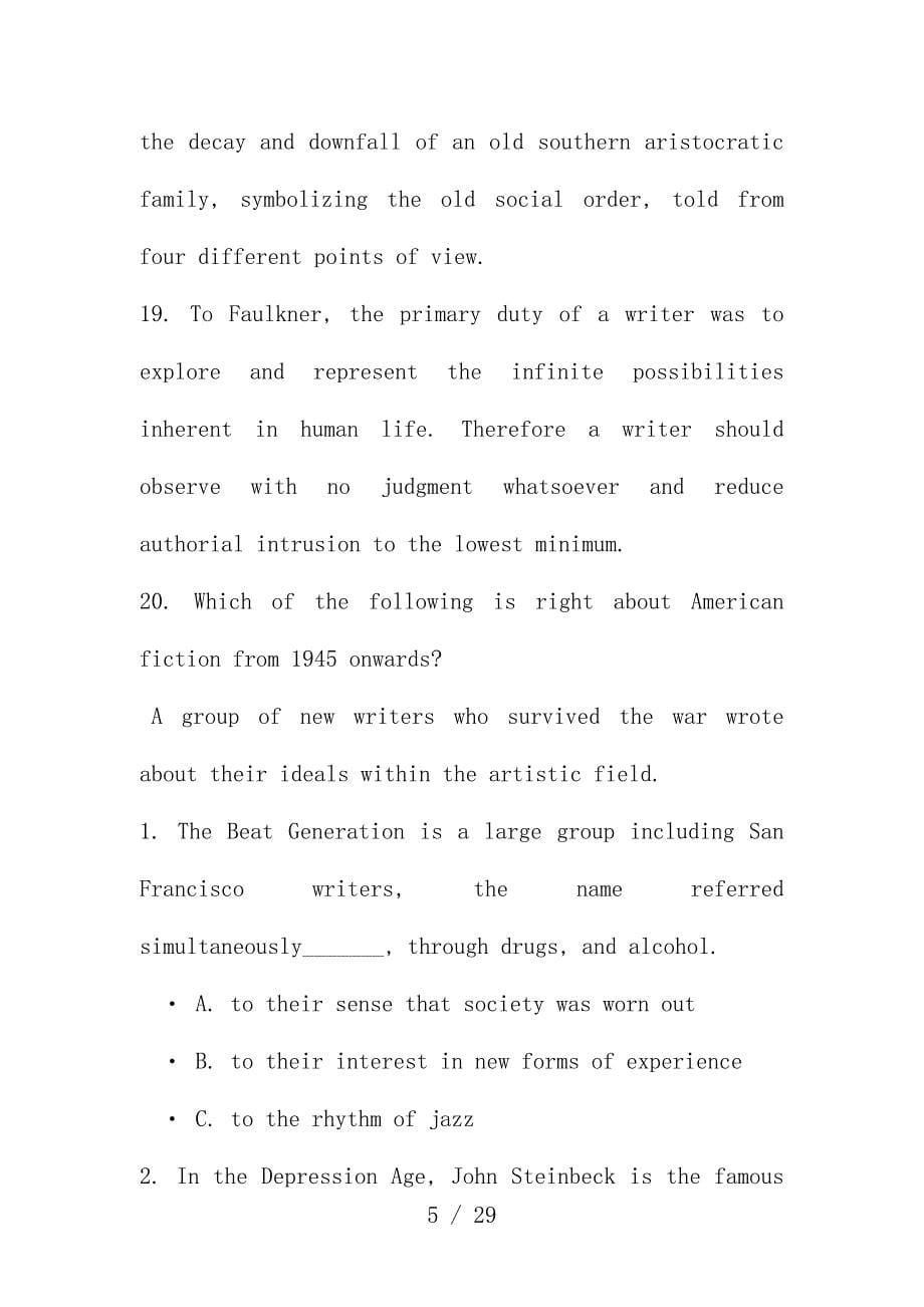 美国文学考试文件_第5页