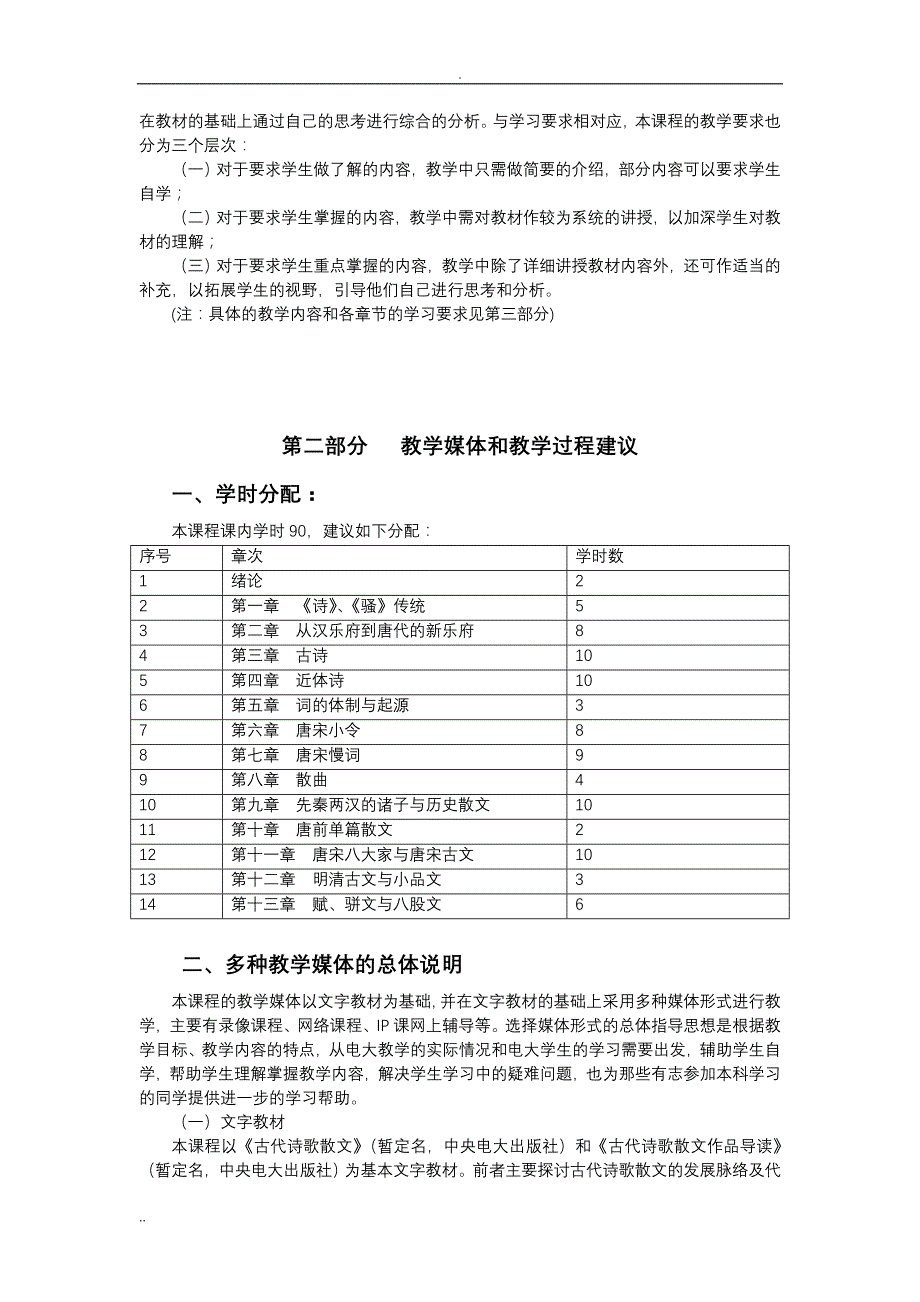 古代诗歌散文专题教学内容介绍_第2页