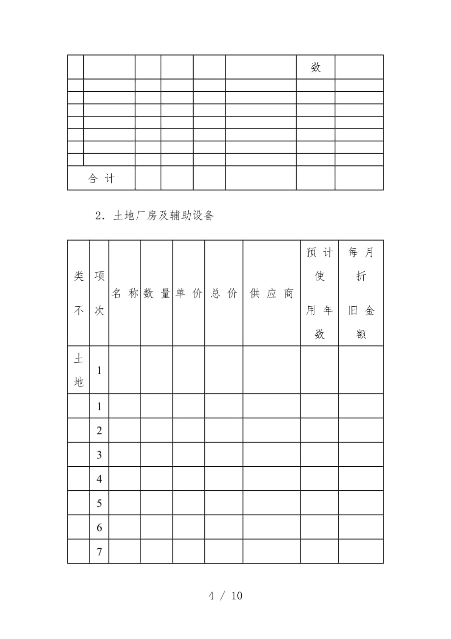 新项目策划开发计划( 6页)_第4页