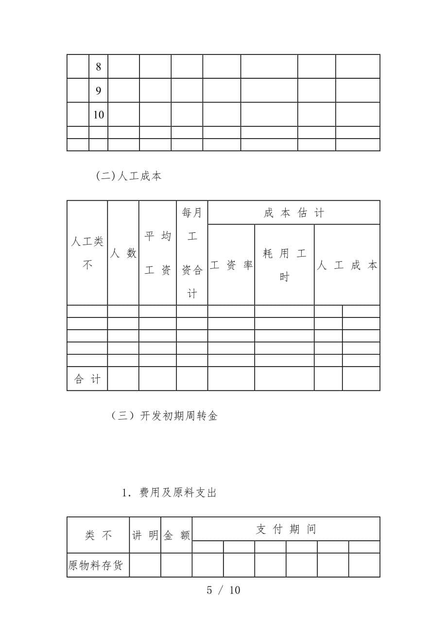 新项目策划开发计划( 6页)_第5页