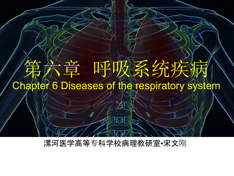 病理学 第六章呼吸系统疾病 II_第1页