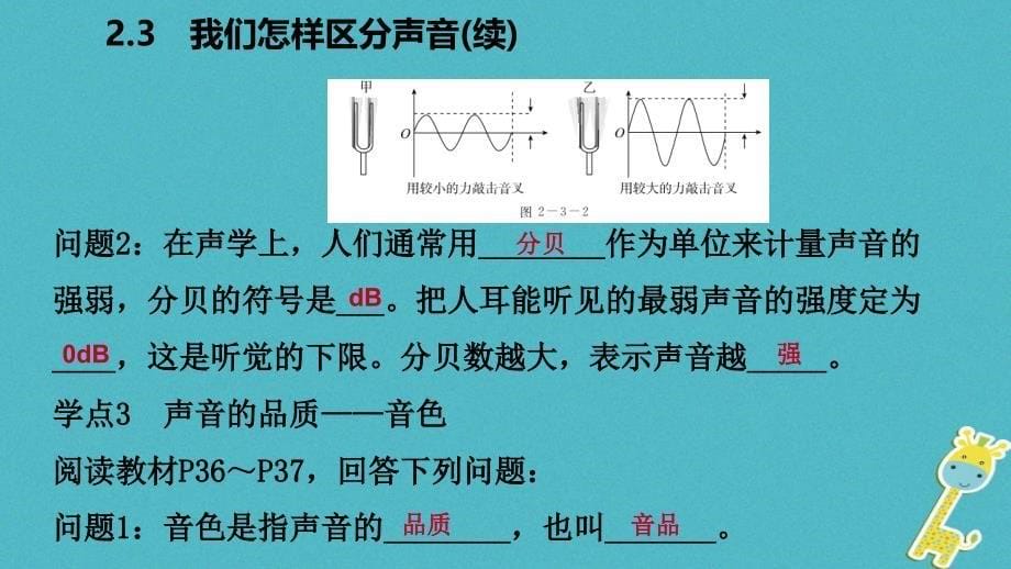 2019年初二物理上册 2.3 我们怎样区分声音课件 粤教沪版教学资料_第5页