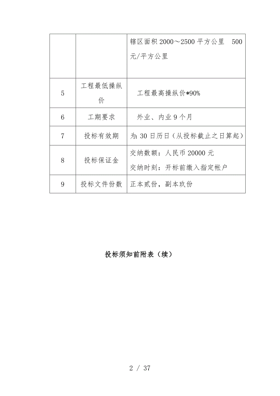 招标工程项目综合说明与投标须知_第2页