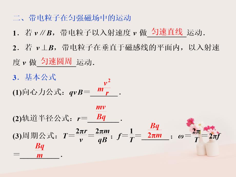 2019届高考物理一轮复习 第8章 磁场 2 第二节 磁场对运动电荷的作用课件 新人教版教学资料_第4页