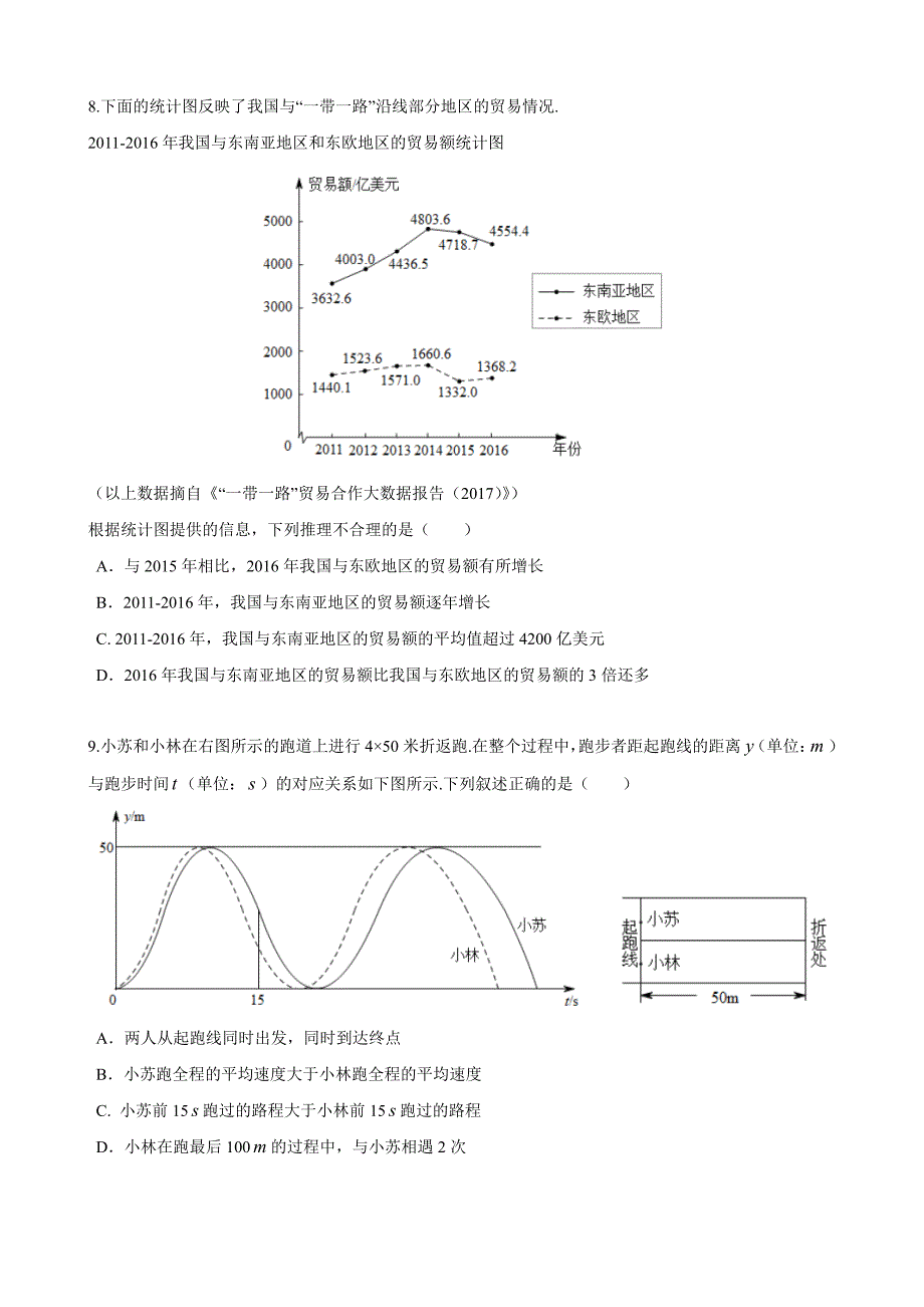 2017年北京市高级中等学校招生考试-数学试题_第2页