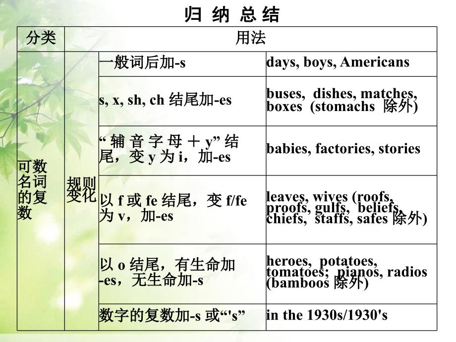 英语语法考点专题-名词(课件) (共24张)_第3页