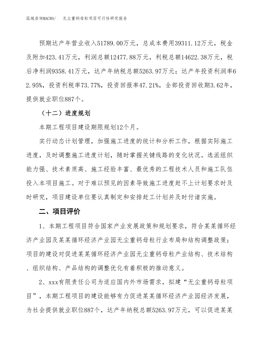 无尘重钙母粒项目可行性研究报告(立项及备案申请).docx_第3页