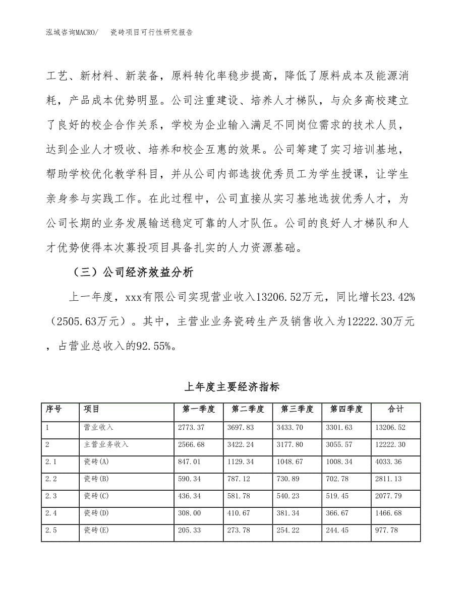 瓷砖项目可行性研究报告模板及范文.docx_第5页