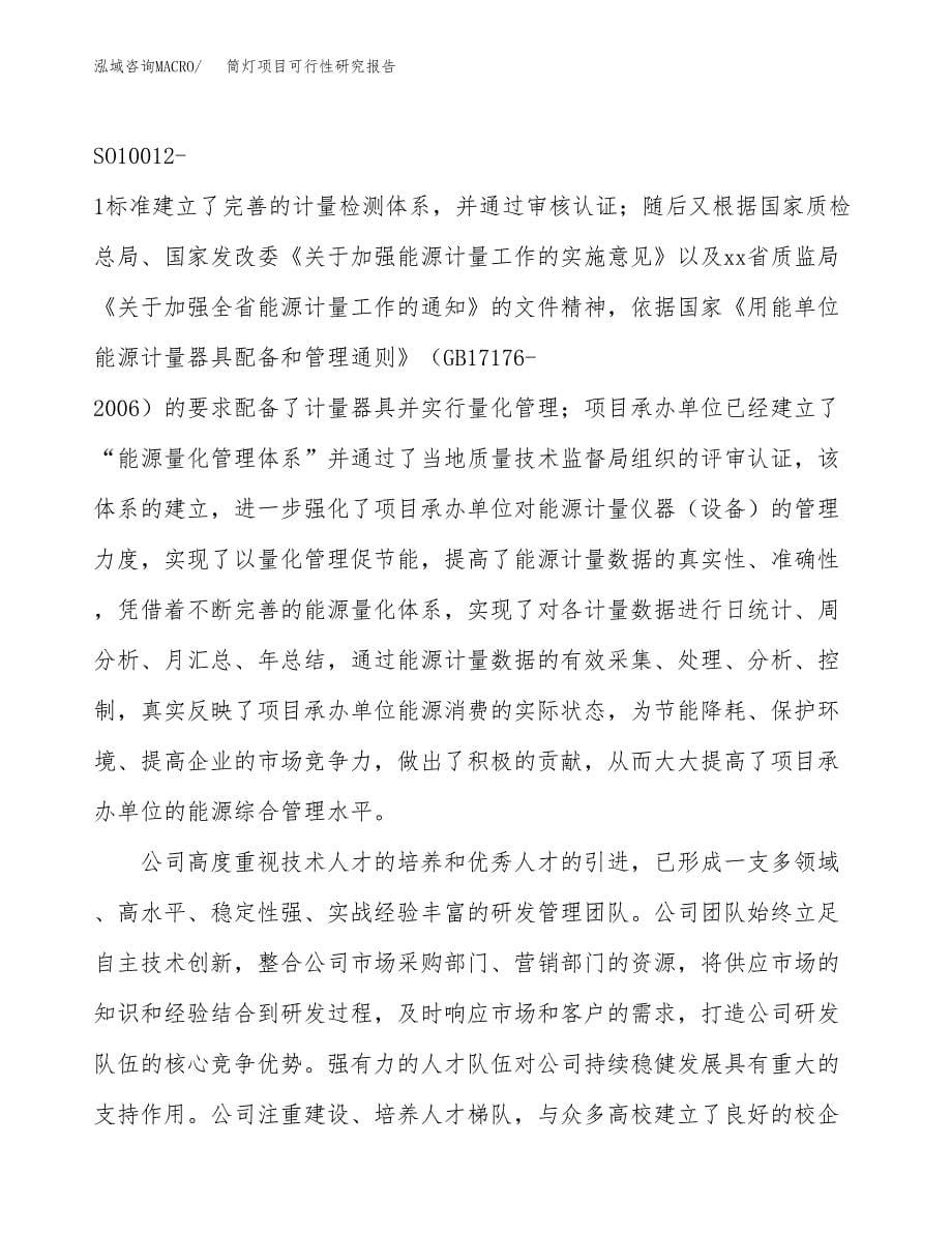 筒灯项目可行性研究报告模板及范文.docx_第5页