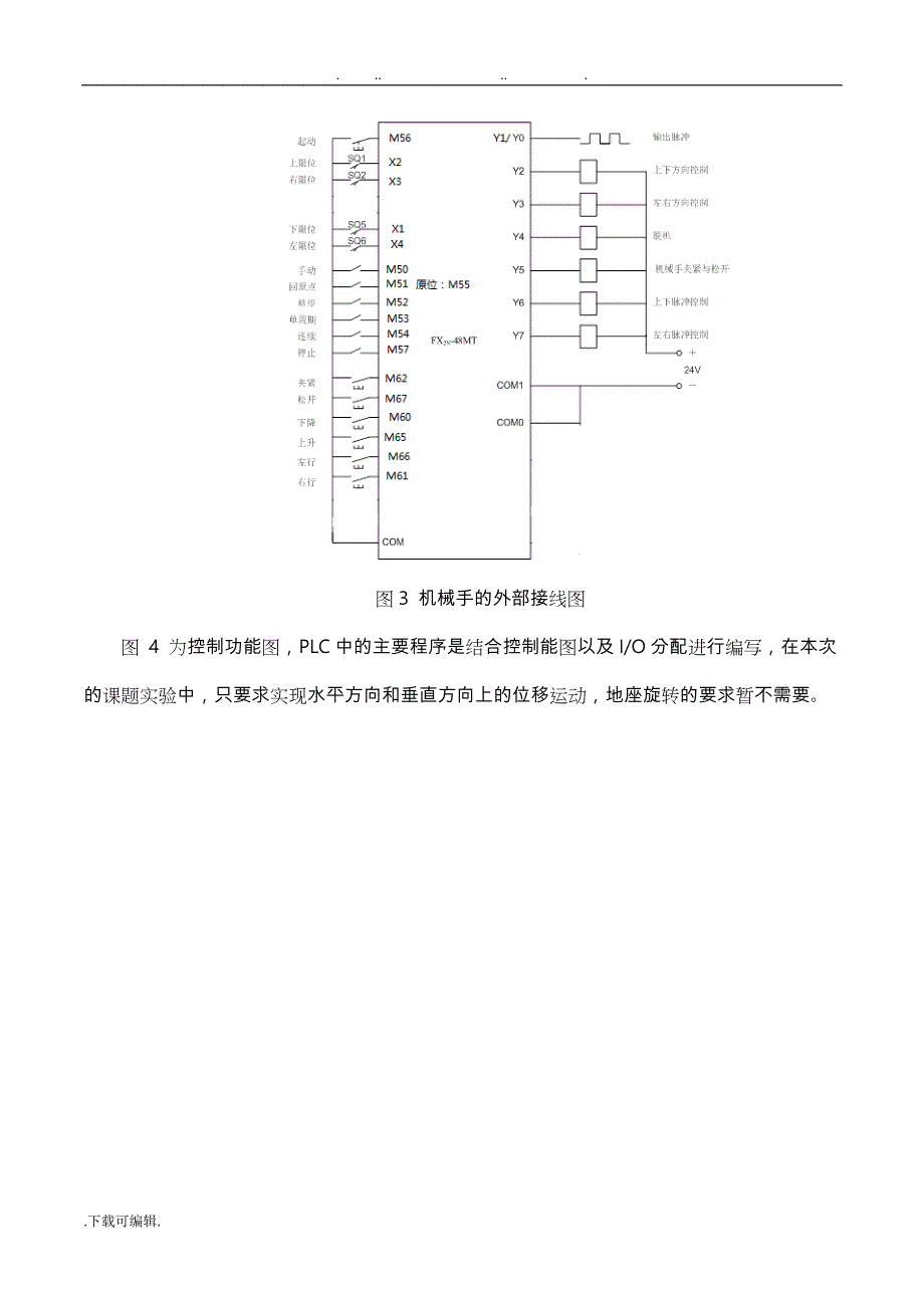 基于PLC与步进电动机的机械手控制设计说明_第4页