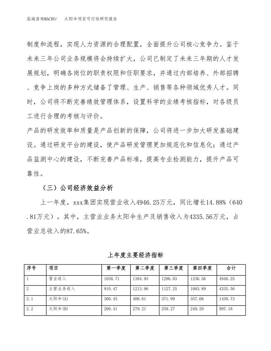 太阳伞项目可行性研究报告模板及范文.docx_第5页