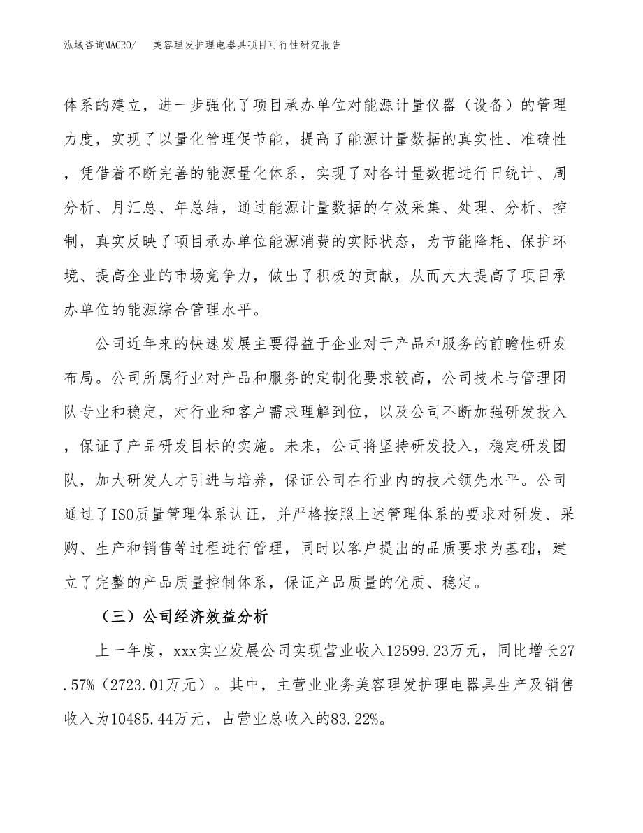 美容理发护理电器具项目可行性研究报告模板及范文.docx_第5页