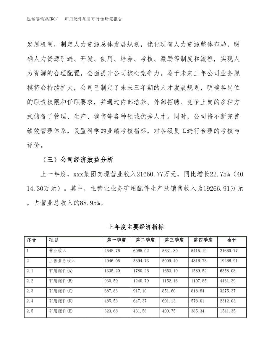 矿用配件项目可行性研究报告模板及范文.docx_第5页