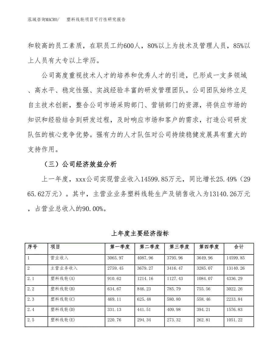 塑料线轮项目可行性研究报告模板及范文.docx_第5页