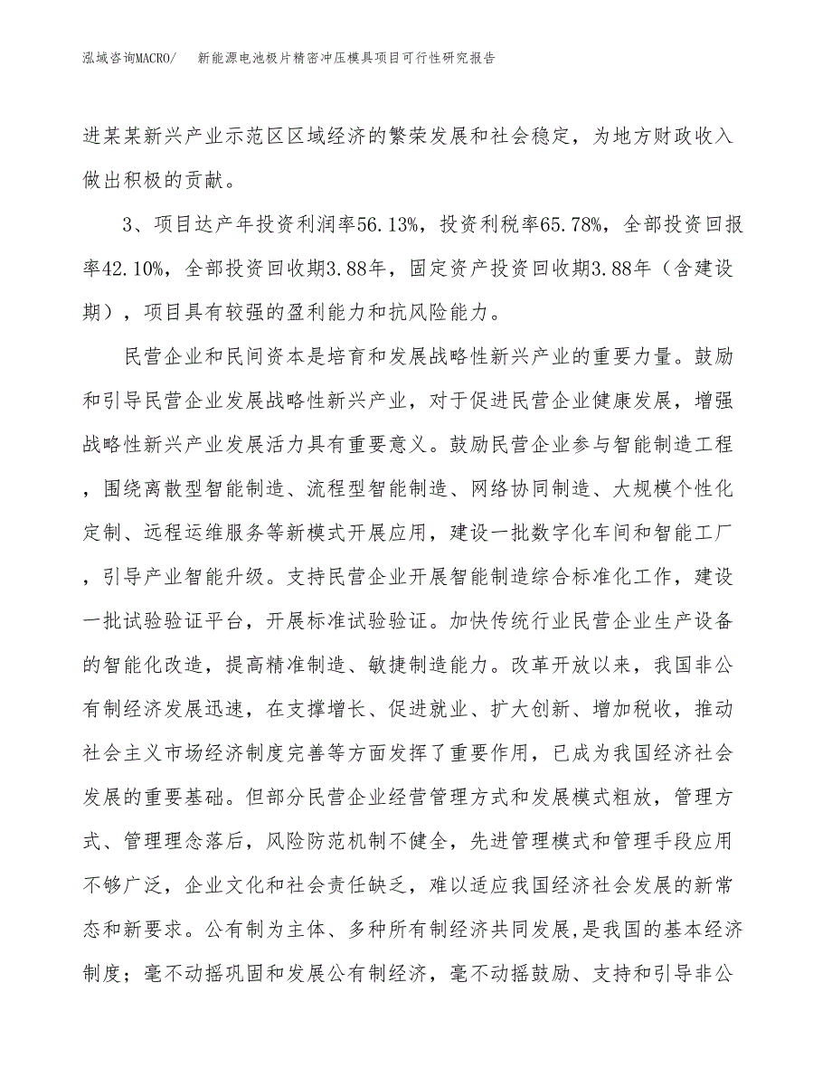 新能源电池极片精密冲压模具项目可行性研究报告(立项及备案申请).docx_第4页