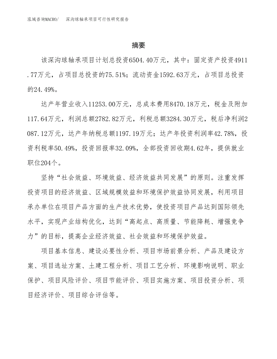 深沟球轴承项目可行性研究报告模板及范文.docx_第2页