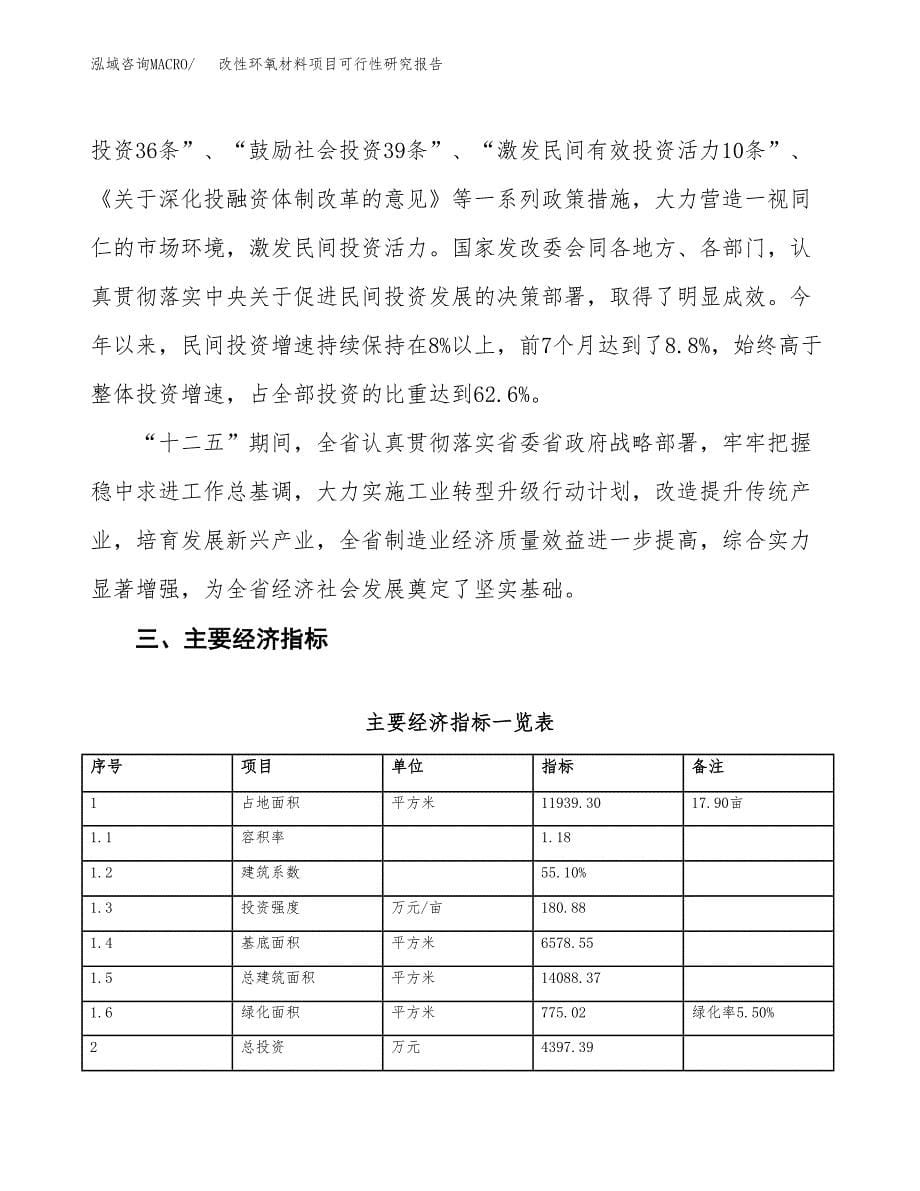 改性环氧材料项目可行性研究报告(立项及备案申请).docx_第5页