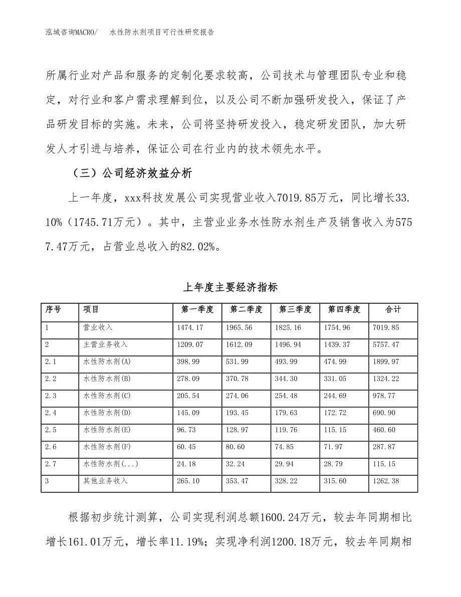 水性防水剂项目可行性研究报告模板及范文.docx_第5页