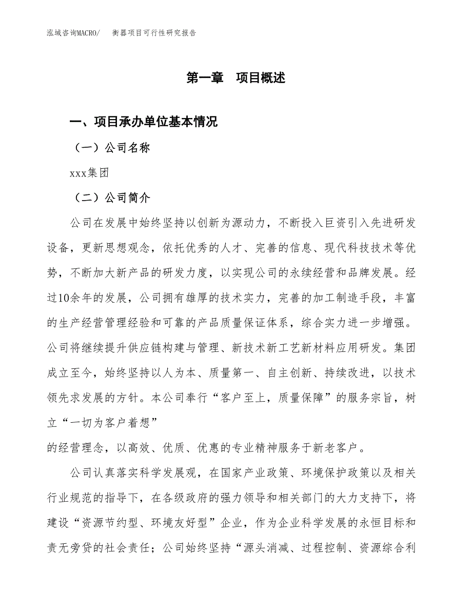 衡器项目可行性研究报告模板及范文.docx_第4页