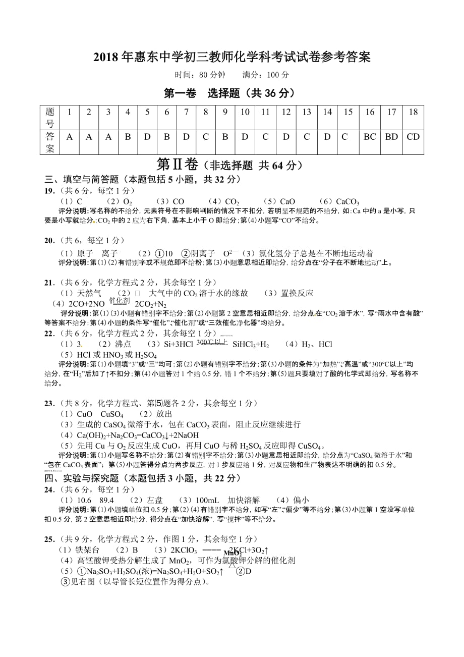 惠东中学参考答案2018年.doc_第1页