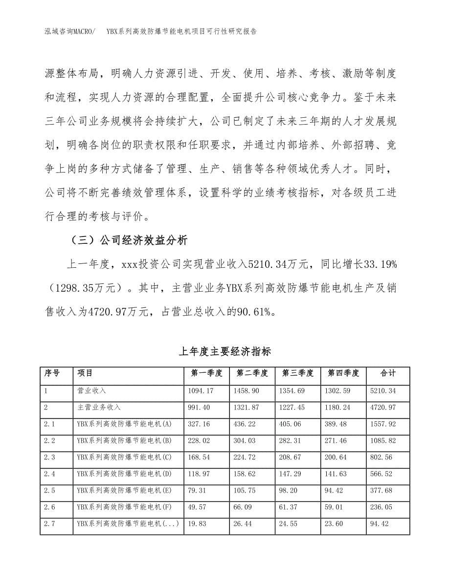 YBX系列高效防爆节能电机项目可行性研究报告模板及范文.docx_第5页