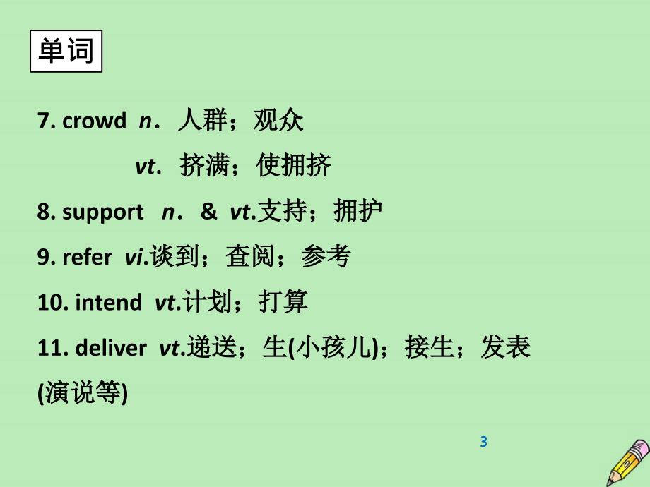 广东省普通高中2020年高中英语学业水平测试Unit1Womenofachievement课件新人教版必修4_第3页