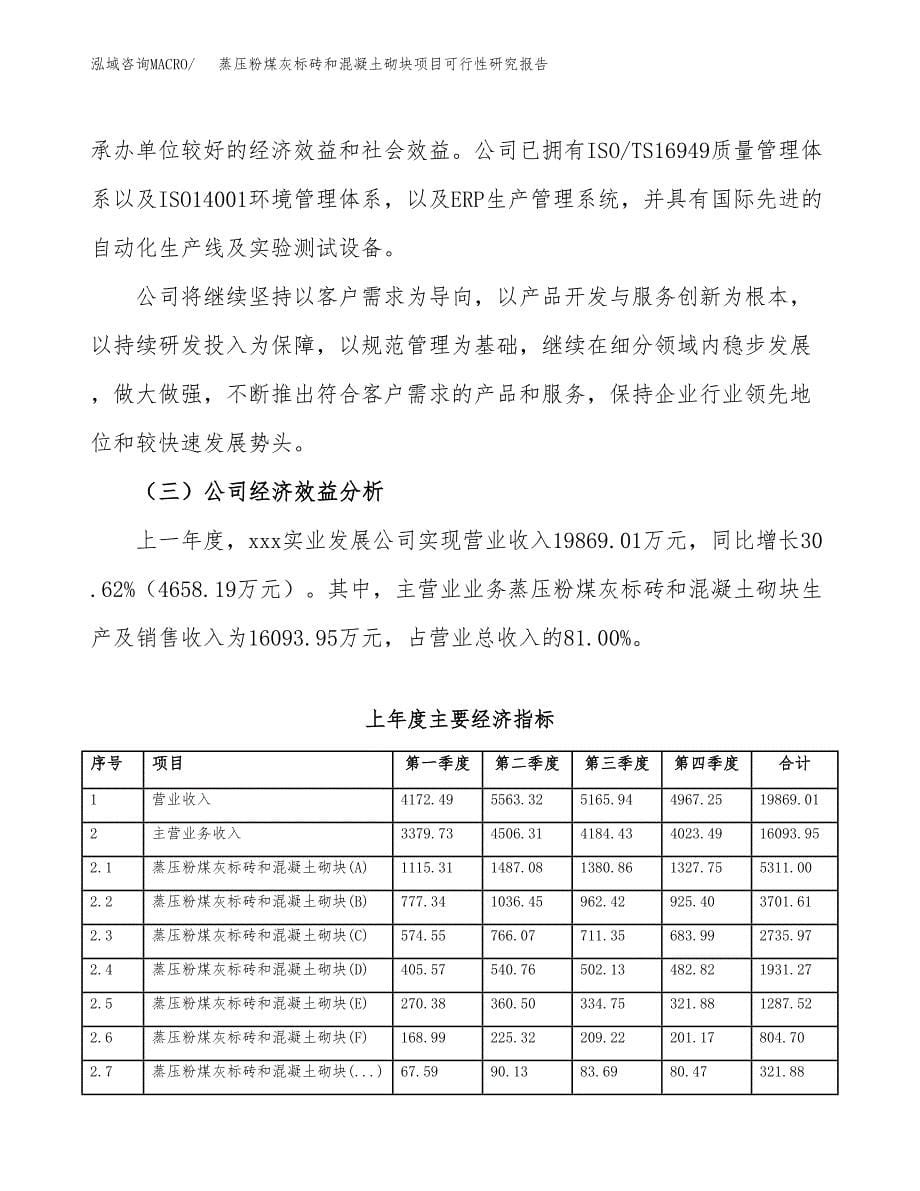 蒸压粉煤灰标砖和混凝土砌块项目可行性研究报告模板及范文.docx_第5页