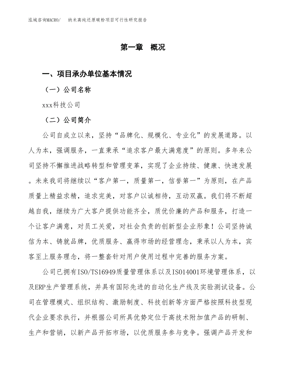 纳米高纯还原碳粉项目可行性研究报告模板及范文.docx_第4页