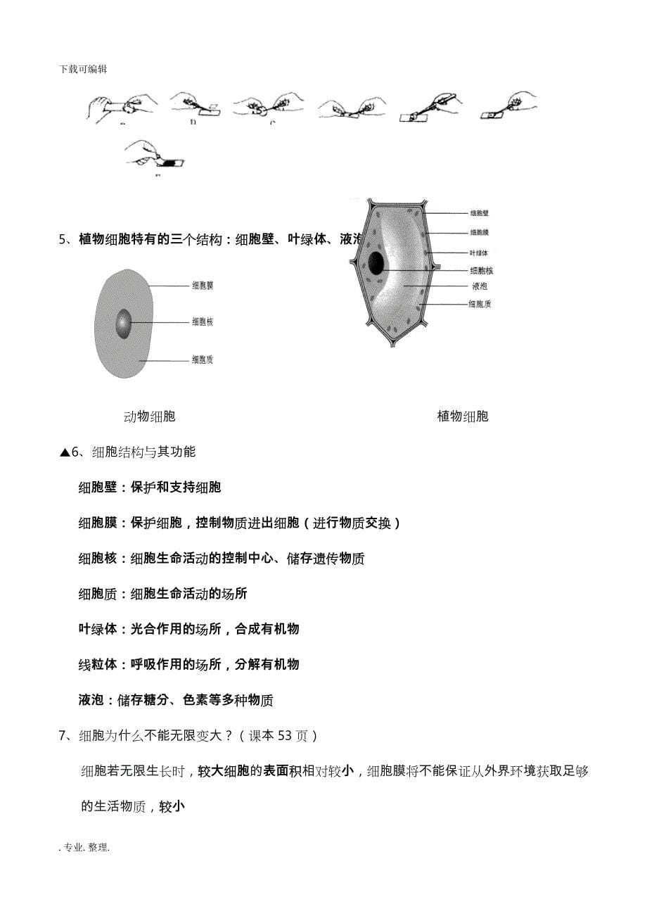 生物七年级（上册）知识点汇总(北师大版)_第5页