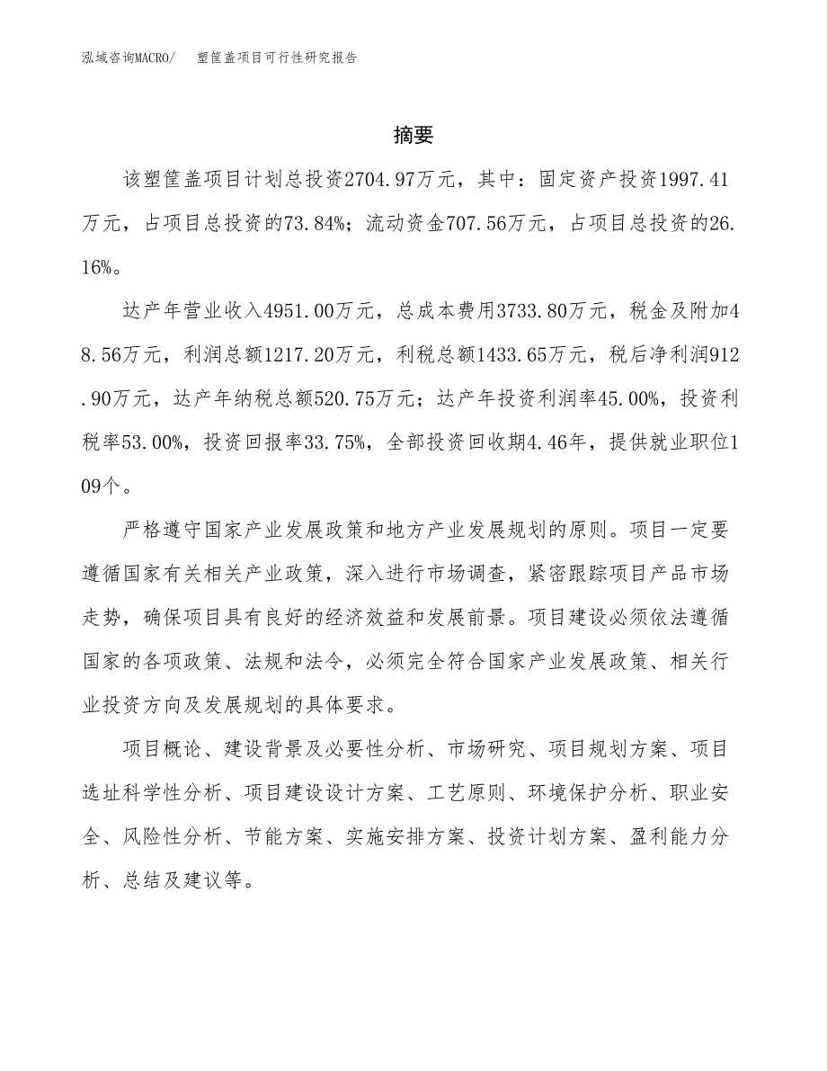 塑筐盖项目可行性研究报告模板及范文.docx_第2页