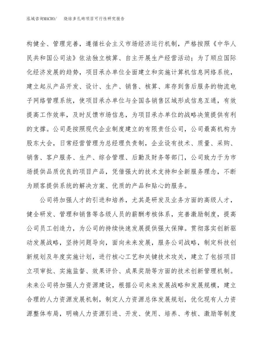 烧结多孔砖项目可行性研究报告模板及范文.docx_第5页