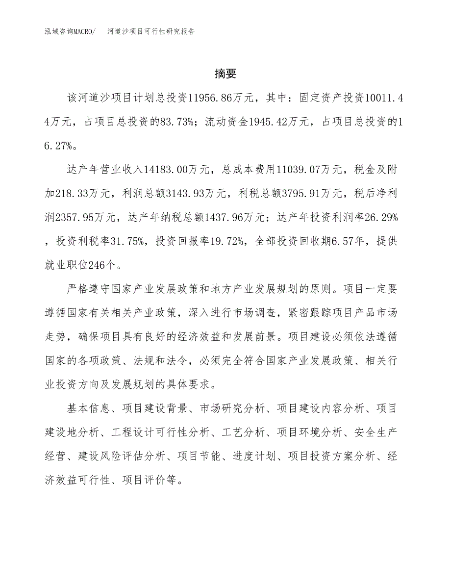 河道沙项目可行性研究报告模板及范文.docx_第2页