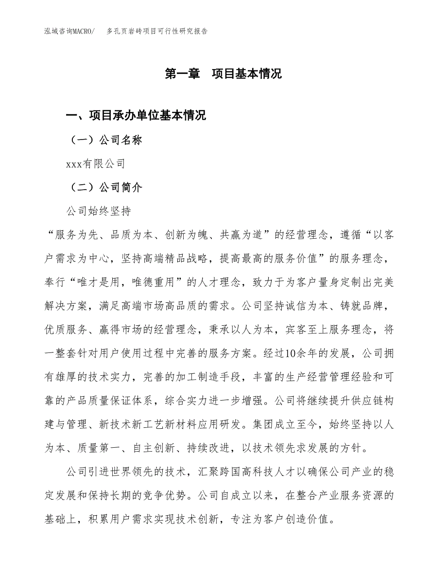 多孔页岩砖项目可行性研究报告模板及范文.docx_第4页