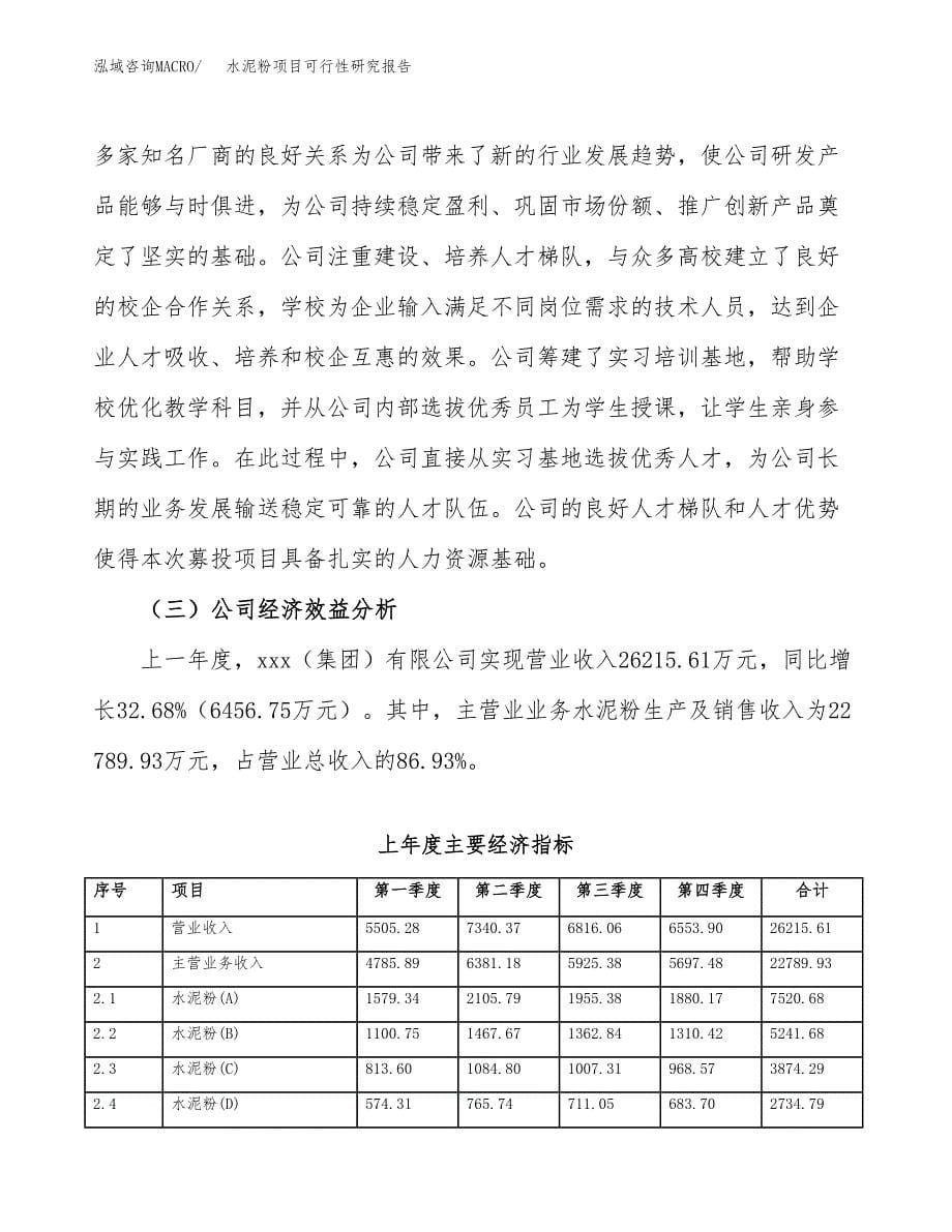 水泥粉项目可行性研究报告模板及范文.docx_第5页